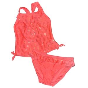 Real Love Coral Pineapple Print Tankini Swimming Suit Set Girl’s Size 5